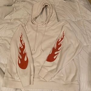 brandy melville flame hoodie